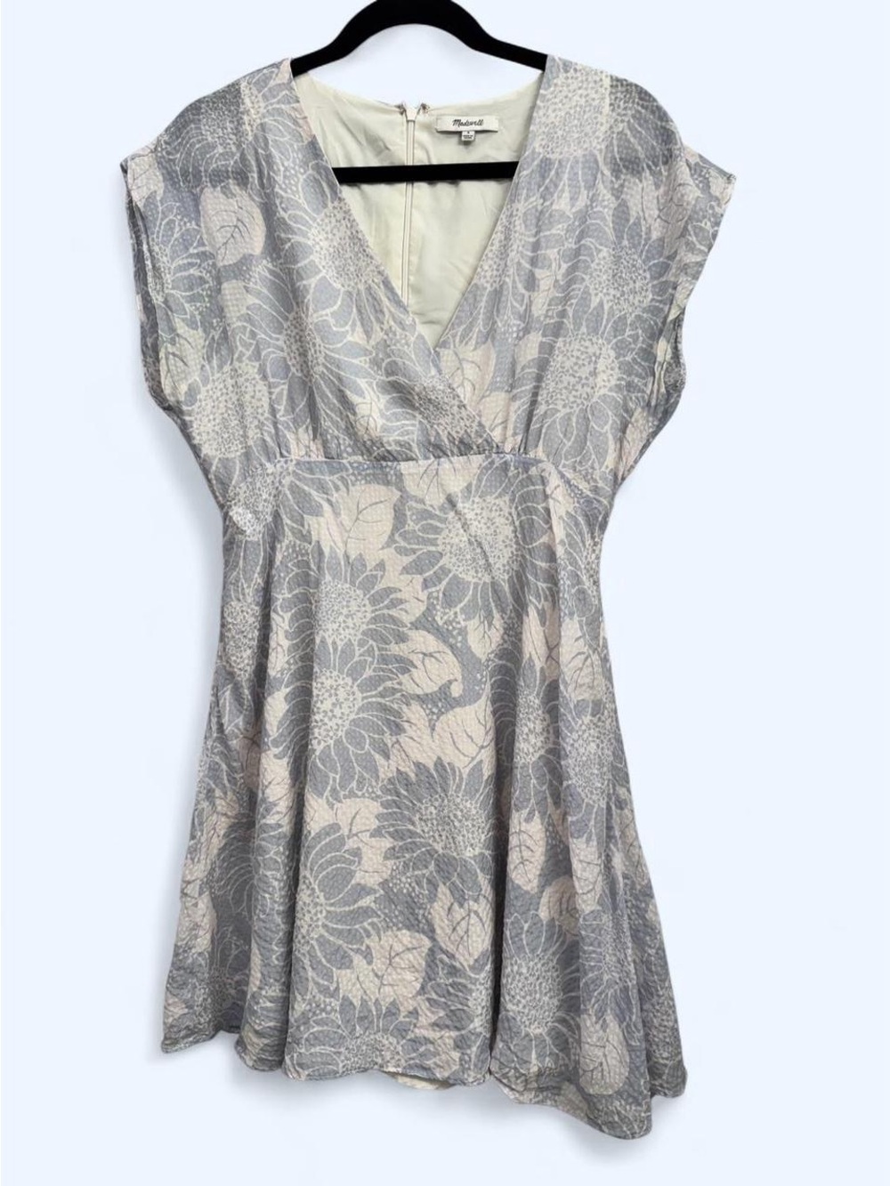 Madewell Silk Lined Floral Mini Dress Feminine Romantic Wedding Bridal Shower